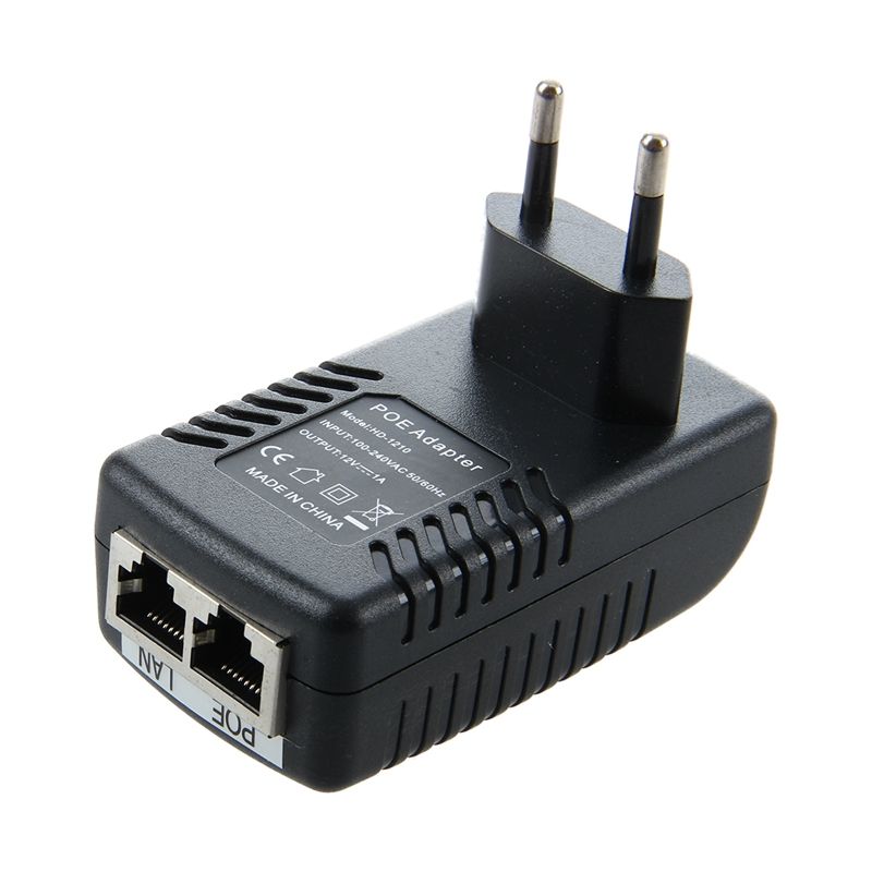 EU12V1A POE Ethernet Network Adapter Connector Injector LAN