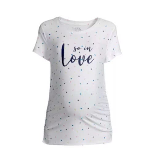 Pregnant Women's Maternity Short Sleeve Blouse - So In Love