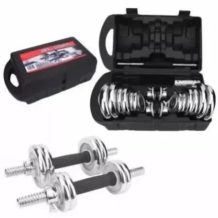 Chrome Dumbbell With Case 20kg