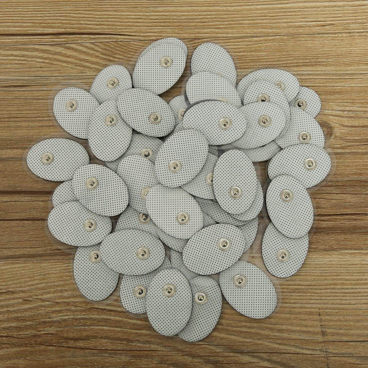 10pcs Non Woven White Electrode Pads Electronic Cervical Vertebra Physiotherapy Massager Tools For Digital Tens Therapy Machine