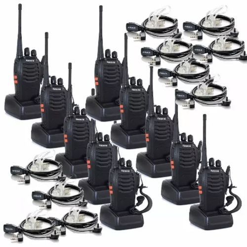 Standard Security Alert 10piece BF-888s Walkie Talkie With Earpieces