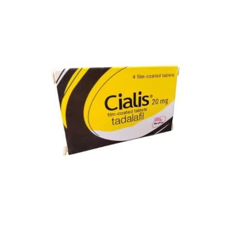 Cialis Tadalafil 20mg - 4 Film-coated Tabs,yellow Pack.