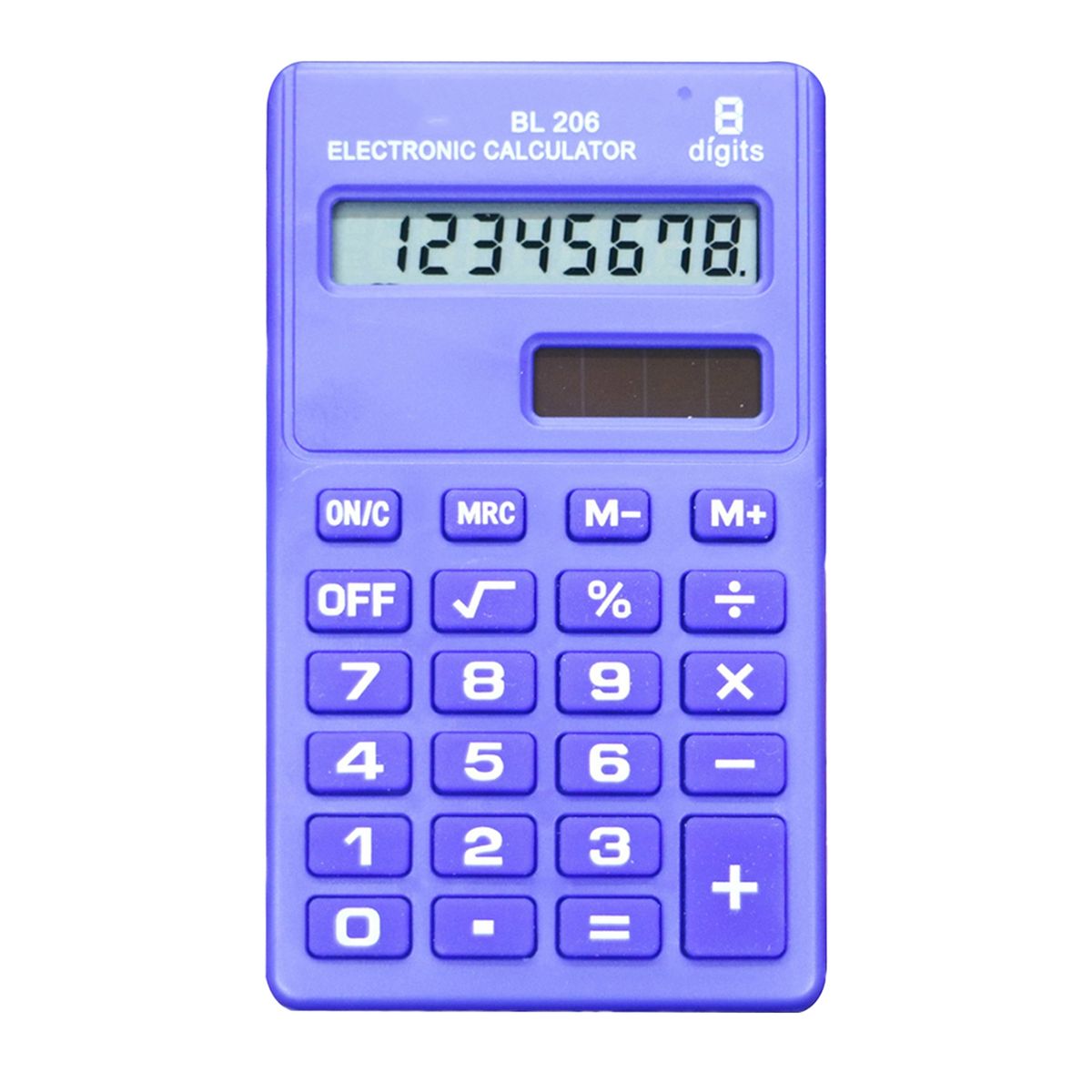8 Digits Portable Calculator Reliable ABS Pocket-Deep Blue