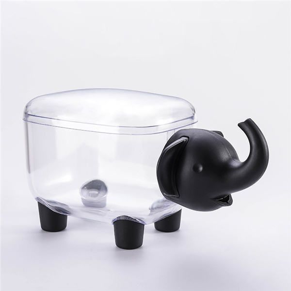 2pcs Cotton Swab Paper Clips Box Desktop Storage