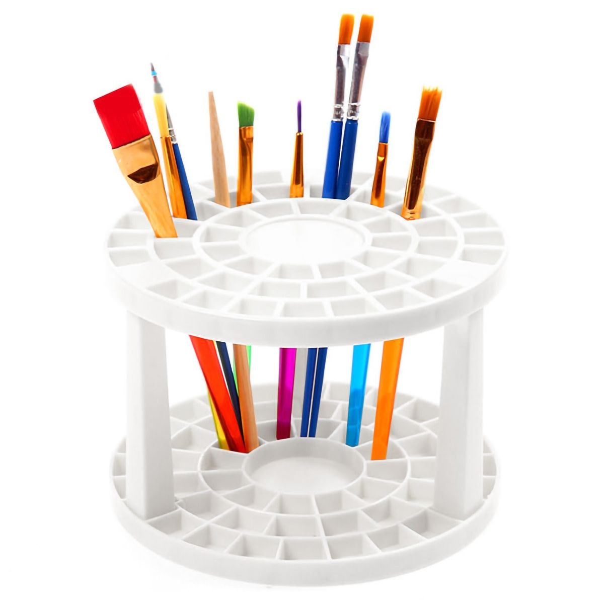49 Holes Pen Holder Paint Brush Holder Stand Pencil Desk