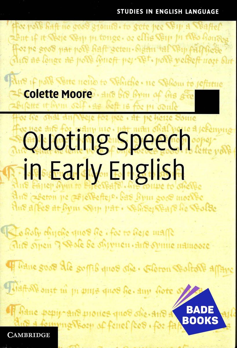 Quoting Speech In Early English (Hardcover)