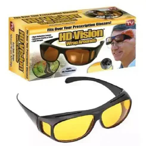 Hd Vision Wrap Around Night Driving Glasses