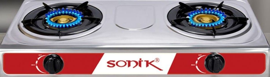 2 Burners Low Gas Consumption Auto Ignition Cooker