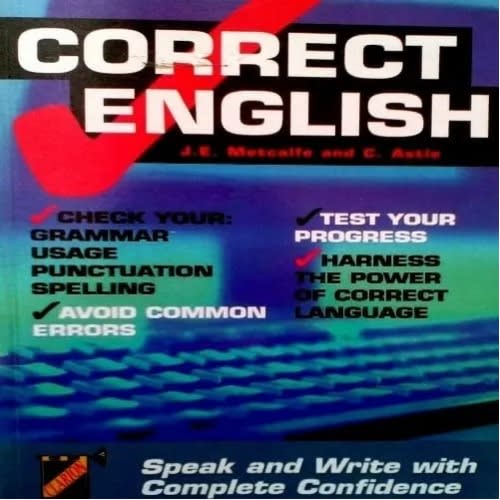 Correct English Book Speak And Write With Complete Confidence