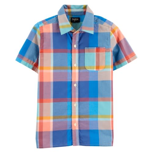 Plaid Button- Front Shirt