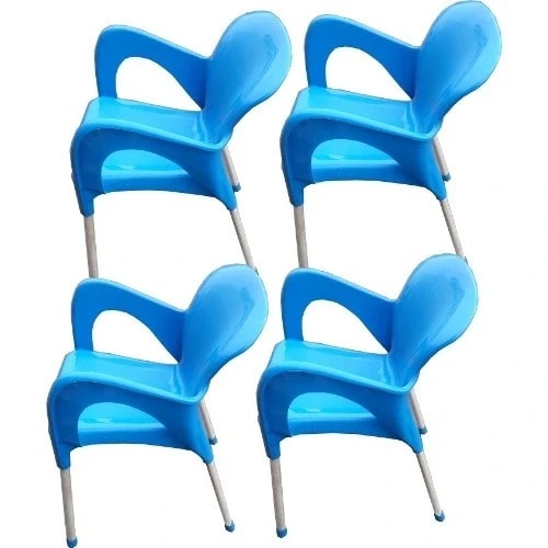 4 Pieces Of Igwe Plastic Iron Leg Chair