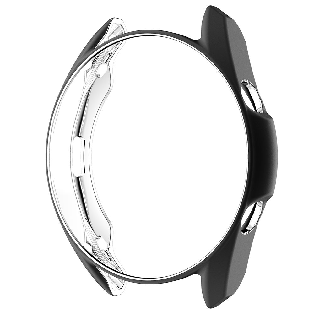 (Black)Soft Matte TPU Protective Case For Samsung Galaxy Watch 3 Cover 45mm 41mm Watch3 Frosted Bumper Lightweight Shell Thin Frame DOU