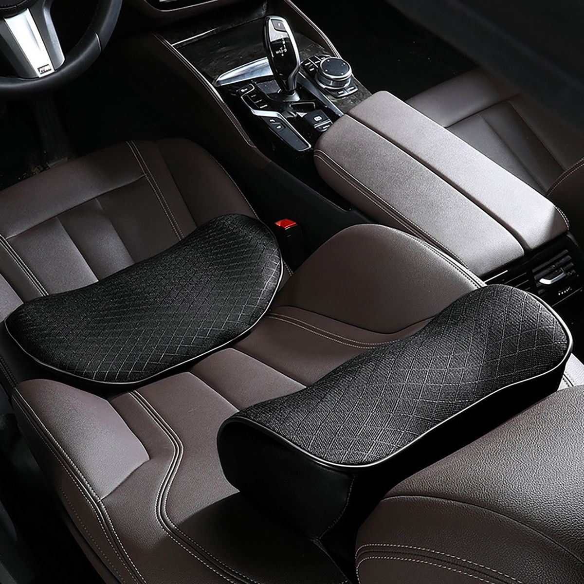 Head Neck Cushion Car Seat Back Cushion Pillow Black