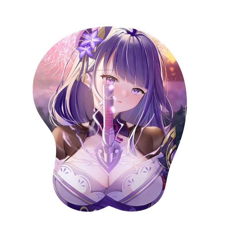 3D Stereo Genshin Impact Mouse Pad Keli Kokomi Zhongli
