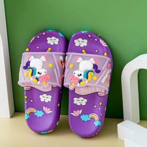 Girls Unicorn Cartoon Print Slides