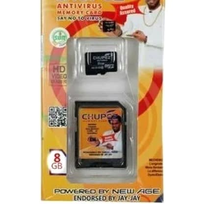 Memory Card With Antivirus -8GB