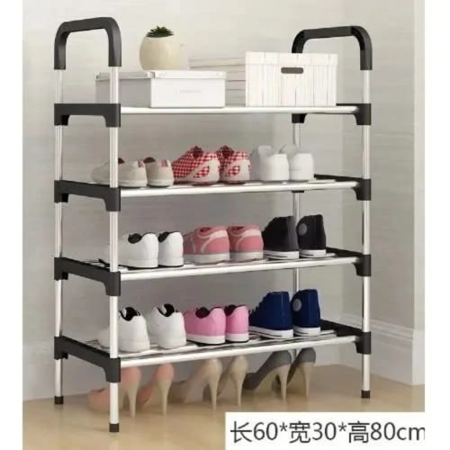 Modish Steel Shoe Rack -60cm X 30 X 102 Cm