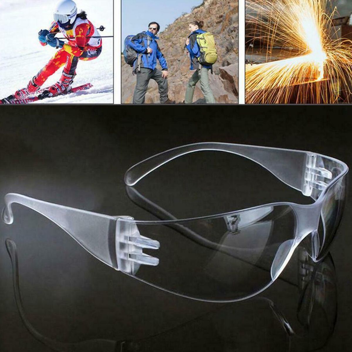 Safety Glasses Transparent Frame For Men Women  Chemicals