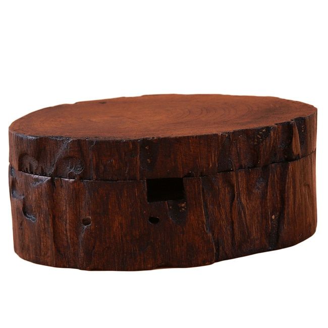Creative Wood Features Solid Wood Ashtray Personality Wooden With Lid Ashtray Spa Table Decoration Ashtray