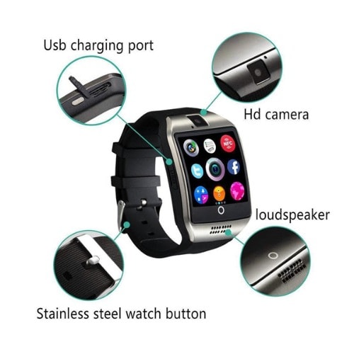 Phone Wristwatch  - Silver