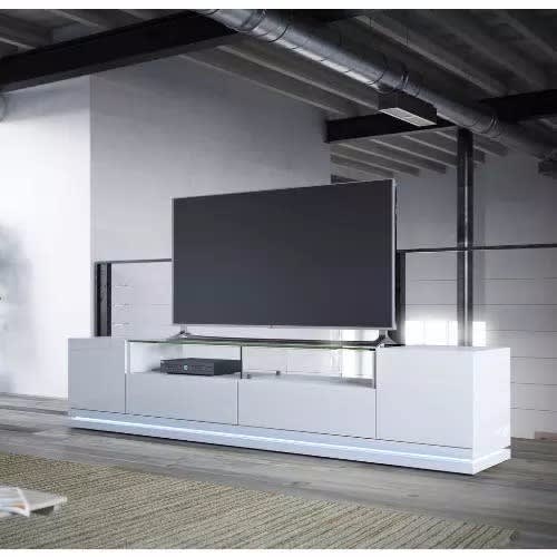 Brd Manhattan Comfort Tv Stand - Off White Gloss