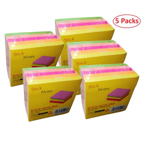Sticky Writing Note Pad - 400 Sheets - 4 Pieces