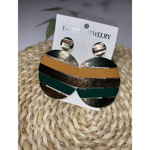 Circular  Earrings - Multicolor