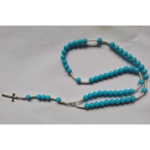 Pearly Rosary - Sky-blue