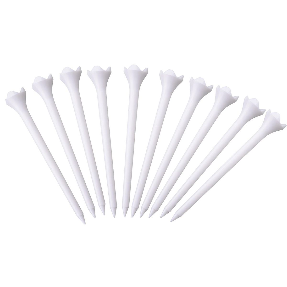 Golf Plastic Tees 10pcs Durable Plastic Golf Tees Stable Frictionless