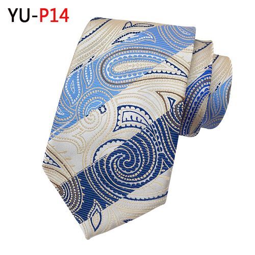 Silk Paisley Necktie And Pocket Square Cufflinks Set