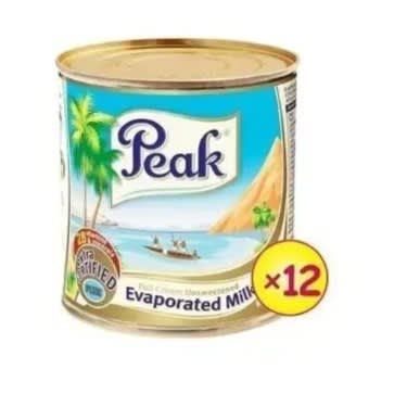 Peak Evaporated Tin Milk - 160g X 12