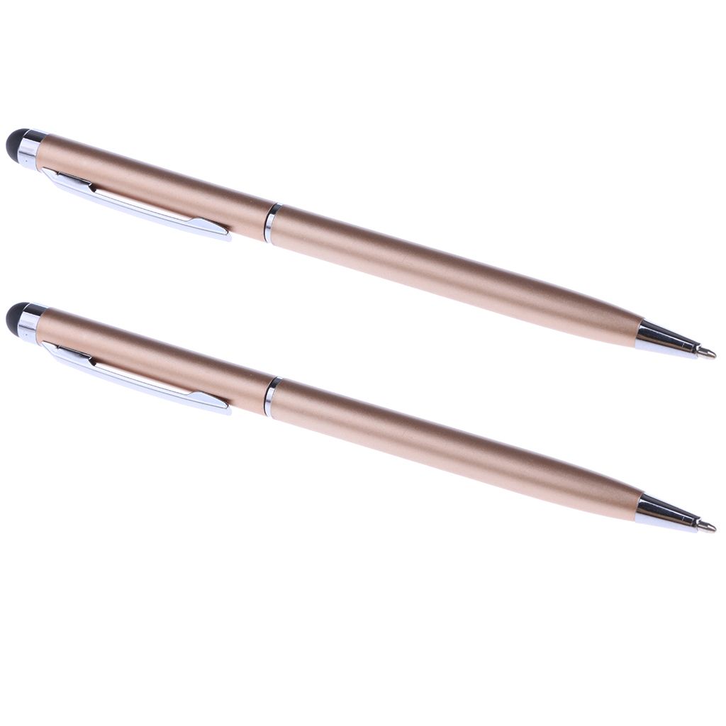 2x Capacitive Touch Screen Stylus Ballpoint 7 Gold