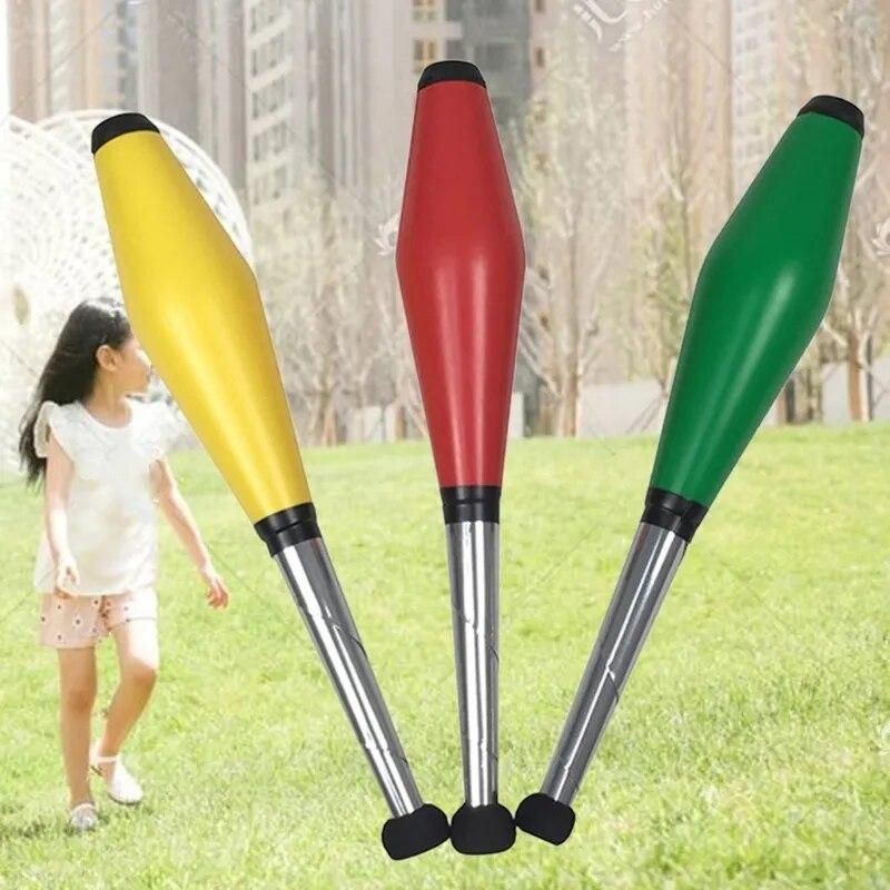 Juggling Pins Set Outdoor Children Juggling Training Stick Accessory Kid Playing Toy Prop A2UB