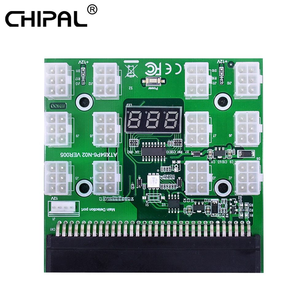 CHIPAL Breakout Board 12 Port 6Pin Connector Power Module
