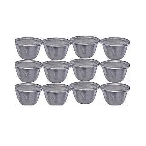 Stainless Steel Moimoi Plate - 12 Pieces