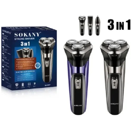 Sokany Zagiman Electric Shaver Beard Trimmer 3 In1 Sk-9917 - 5W