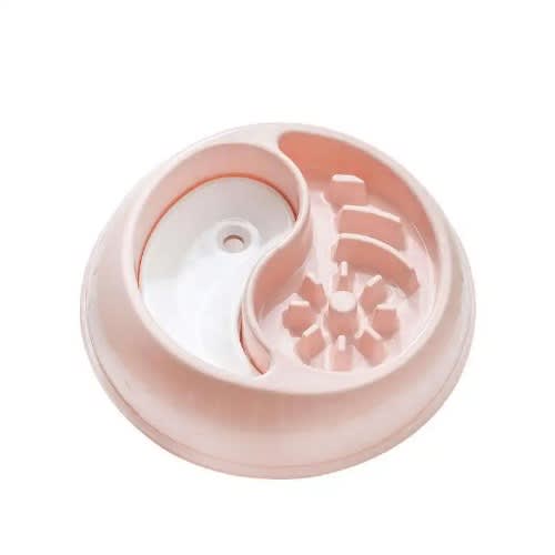 Pink Slow Feeder Bowl