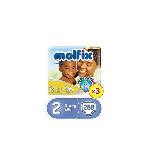 Comfort Fix Diapers, Size 2 Jumbo Pack-96 Count &times;3