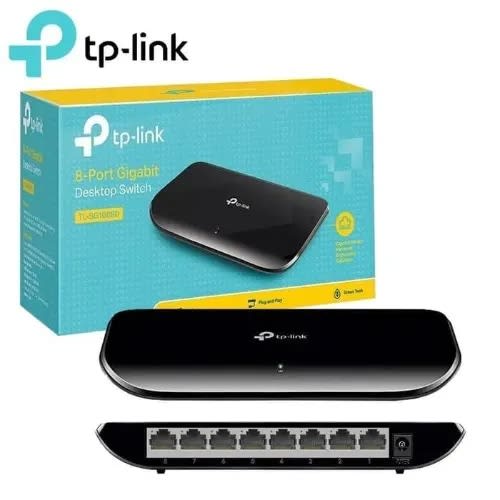 8-port Gigabit Desktop Switch Hub 10/100/1000mbps (tp-link Tl-sg1008d)