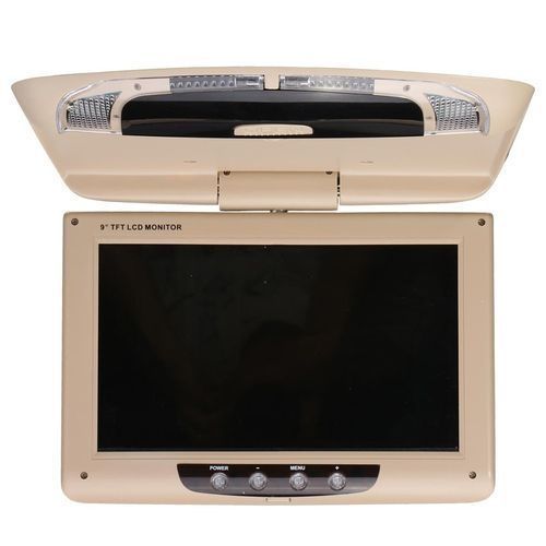 9'' Screen Flip Down Roof Mount Monitor Overhead TFT LED Car DVD Compatible HDMI Player 12V