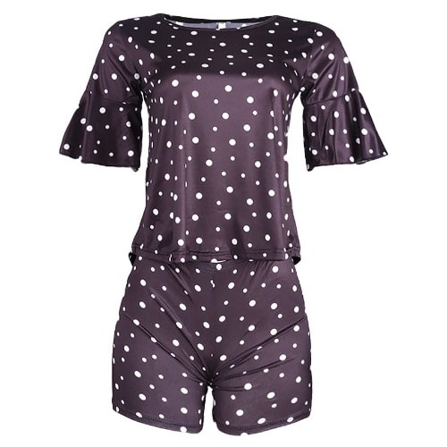 Dotted Print Top & Short