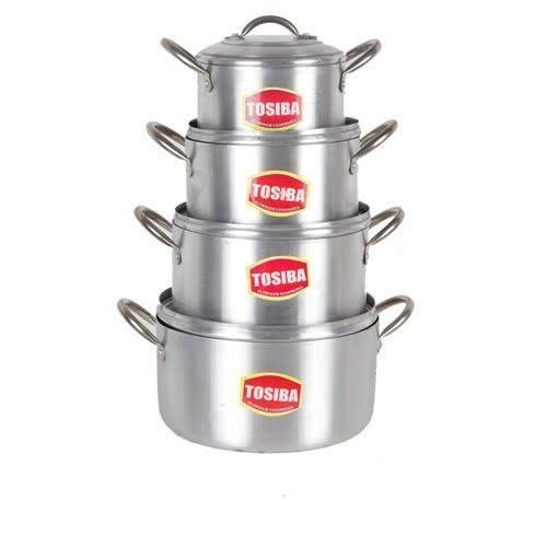 Aluminium Cooking Pots - Set Of 4