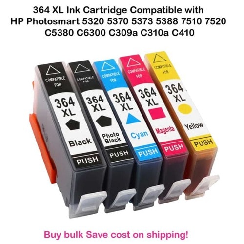 Hp 364 Xl Ink Cartridge 2 Black, 1 Magenta, 1 Yellow, 1 Cyan