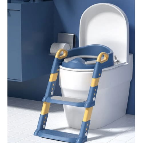 Foldable Children Toilet Potty Seat With Training Ladder Chair