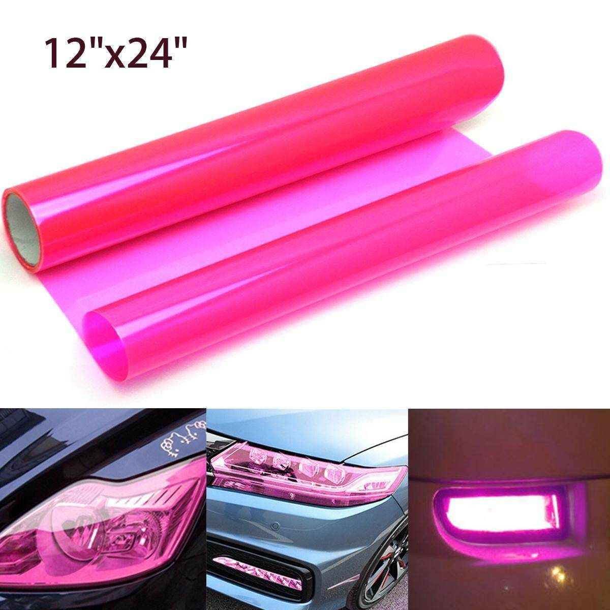 12''x84'' Chameleon Pink Headlight Taillight Car Fog Light Vinyl Film Protector