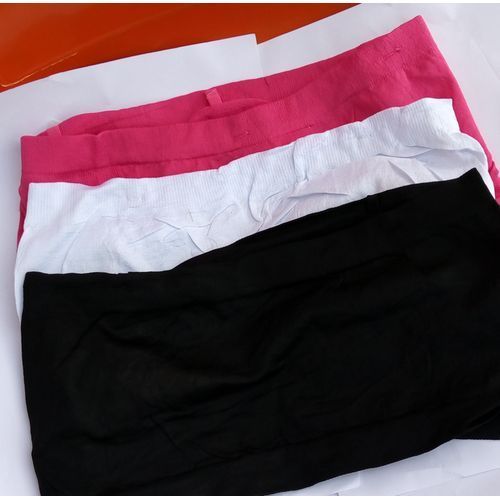 3 In 1Women Seamless Strapless Tube Tops Breathable Unpadded Bra Lady Top Breast Wrap Solid Black White Bandeau Women Yoga Sports Bras