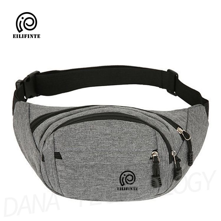B08 Unisex Sports Waist Pack Chest Bag-Dark Grey