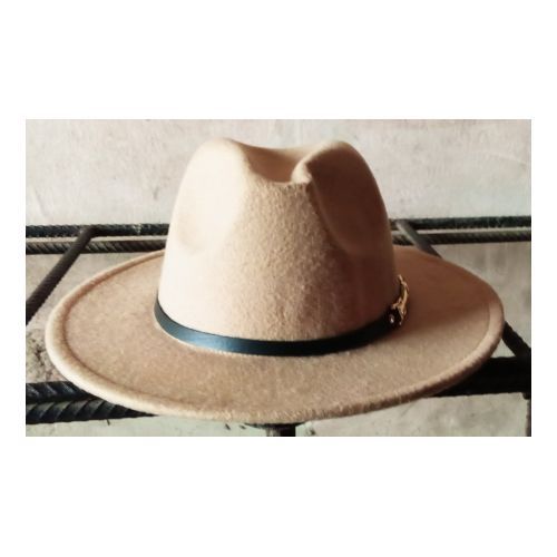 Unisex Fedora Hat With Band Buckle