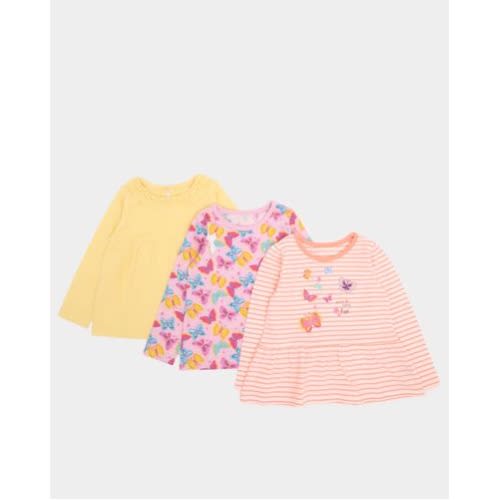 Long-sleeved Tops - Pack Of 3 - Yellow