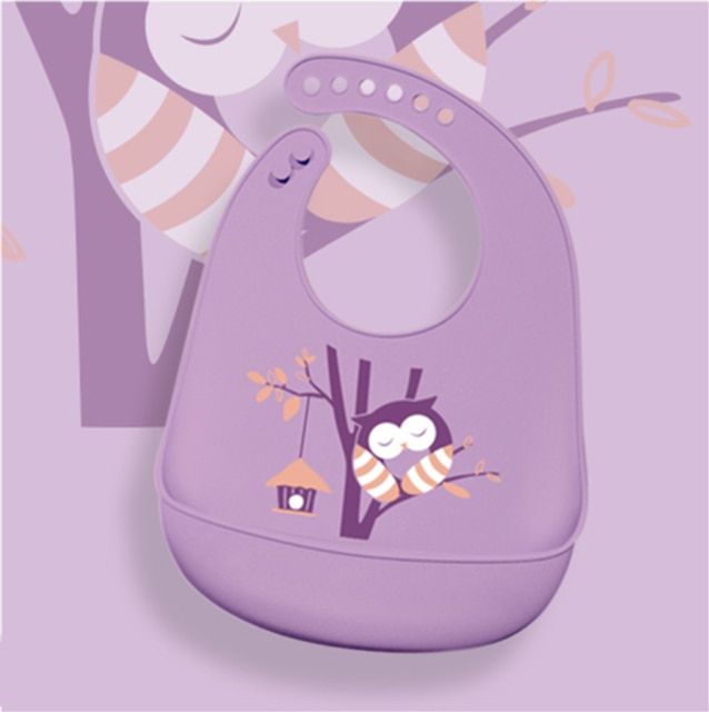 2pcs Adjustable Waterproof Silicone Baby Bibs